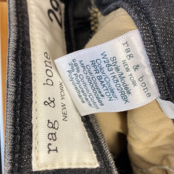 rag & bone Nina High-rise Ankle Cigarette Repair Jeans In Repair Bakton size 29 - Picture 8 of 13